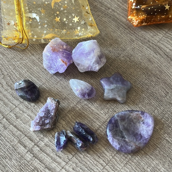 Amethyst crystal bundle bag - Picture 4 of 4